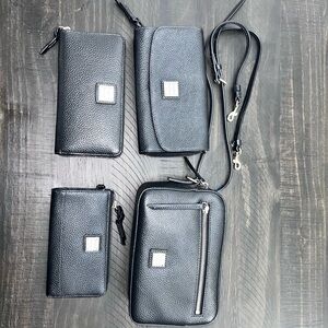Dooney & Bourke Black Clutch and Wristlet Set